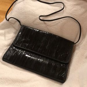 Austin Designs eel skin vintage handbag black NICE
